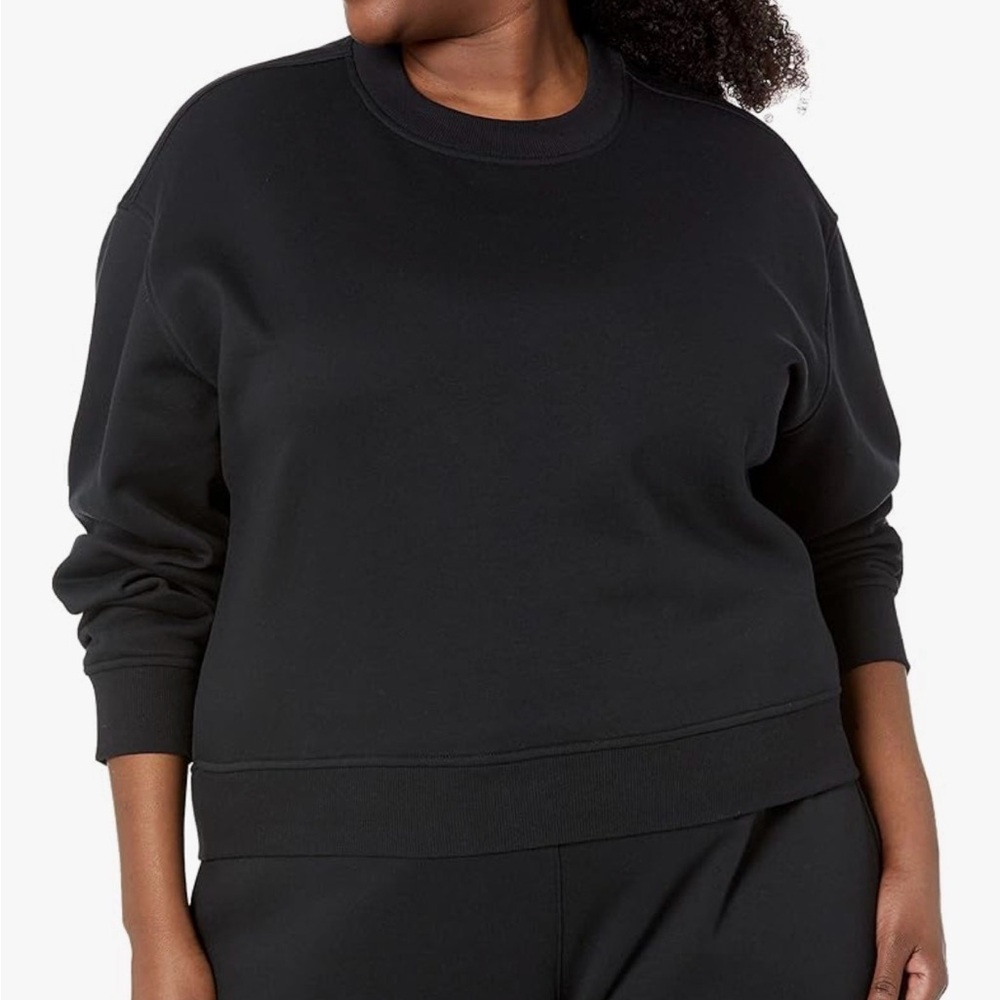 362P NWT Amazon Essentials Crop Drop Shoulder Long Sleeve Sweatshirt - Sz: 6X‎